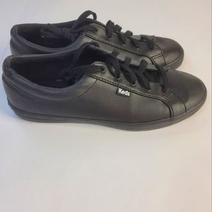 Keds black sneakers size 8